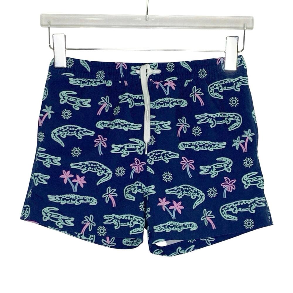 Chubbies Swim Trunks The Neon Glades Alligator M 10/12 Boys Travel Beach Pool